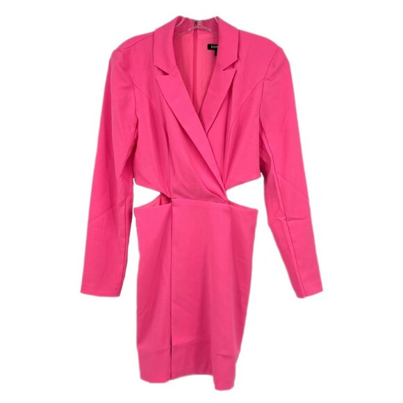 Express Dresses & Skirts - Express Pink Cut Out Blazer Dress | Size XS